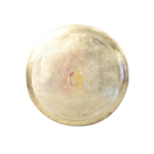 Plateau décoratif oriental en métal doré ciselé